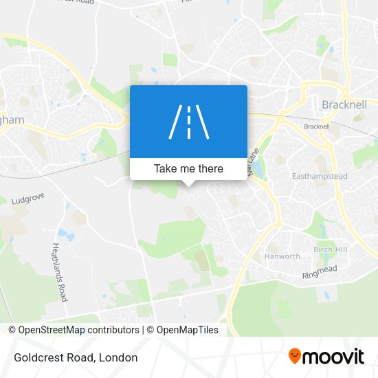 Goldcrest Road map