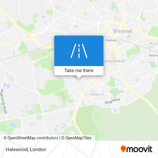 Halewood map