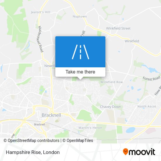 Hampshire Rise map
