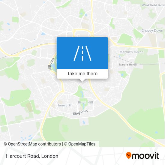 Harcourt Road map