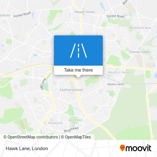 Hawk Lane map