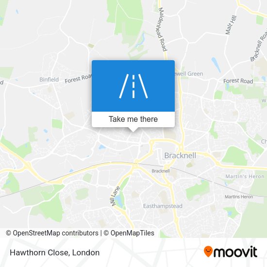 Hawthorn Close map