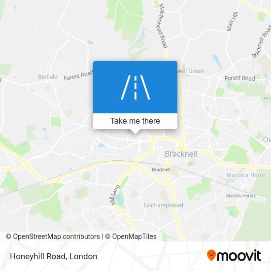 Honeyhill Road map