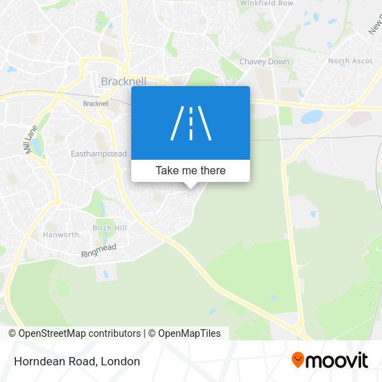 Horndean Road map