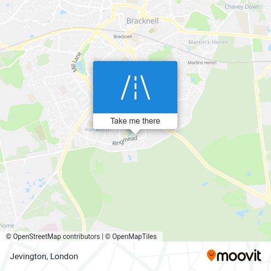 Jevington map