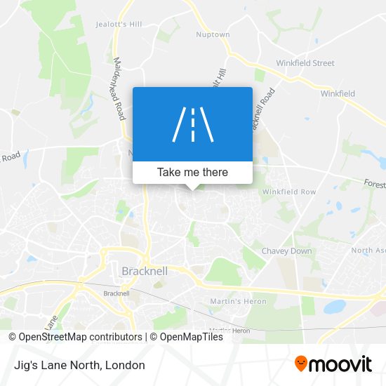 Jig's Lane North map