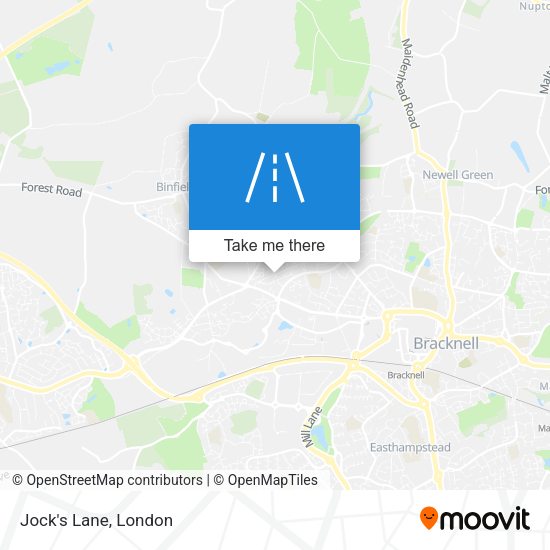 Jock's Lane map