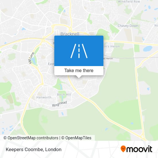 Keepers Coombe map