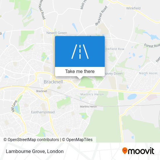 Lambourne Grove map