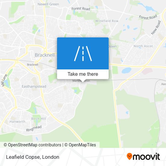 Leafield Copse map