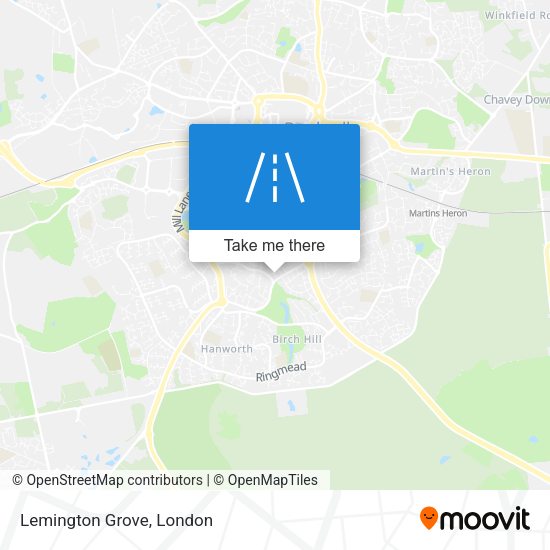 Lemington Grove map
