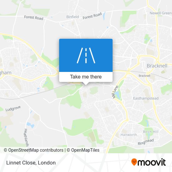 Linnet Close map