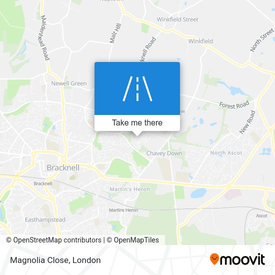 Magnolia Close map