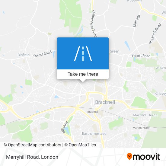 Merryhill Road map