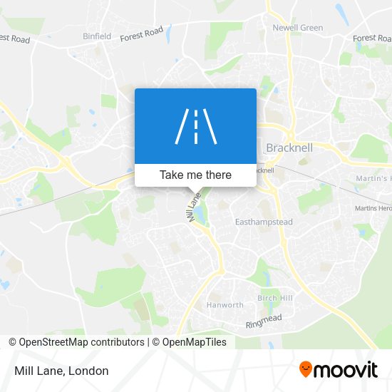 Mill Lane map