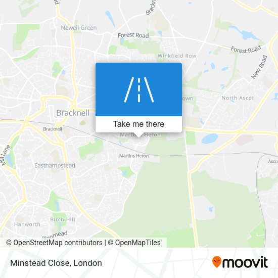 Minstead Close map