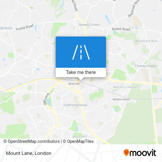 Mount Lane map