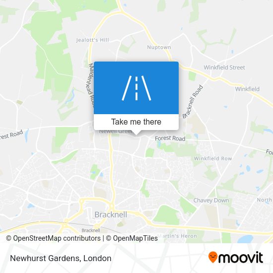 Newhurst Gardens map