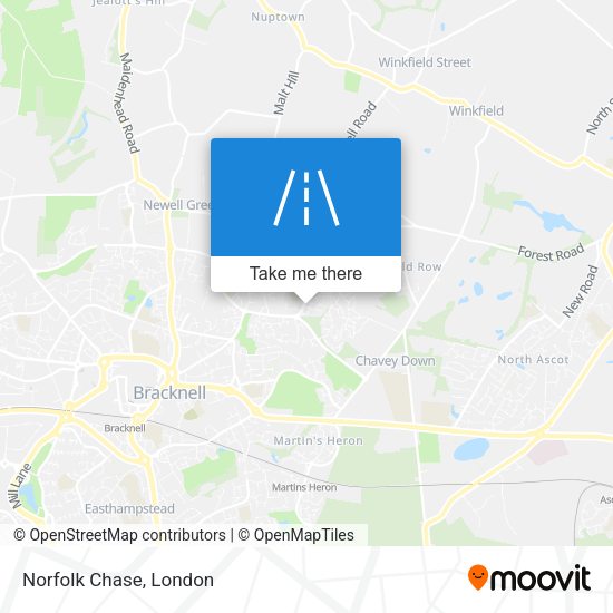 Norfolk Chase map