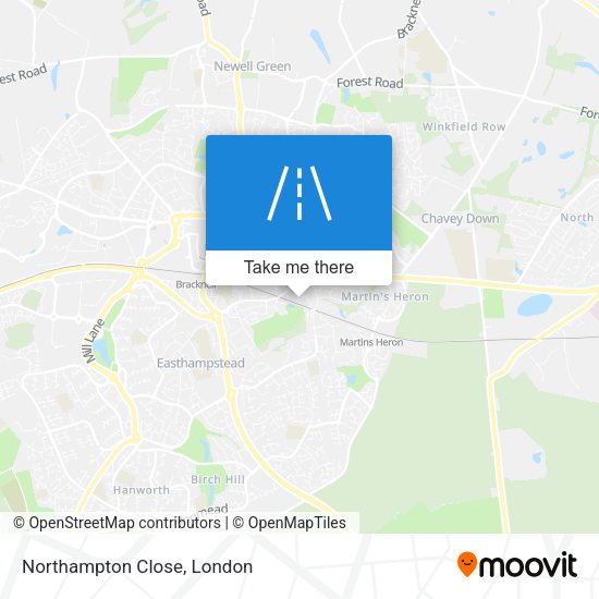 Northampton Close map