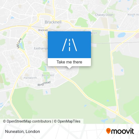Nuneaton map