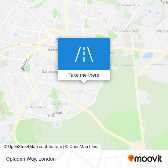 Opladen Way map