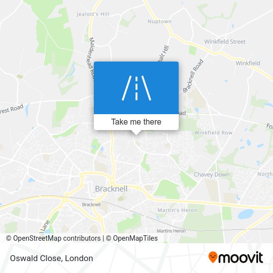 Oswald Close map