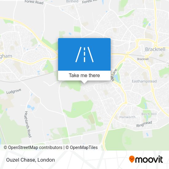 Ouzel Chase map