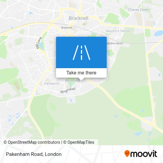 Pakenham Road map