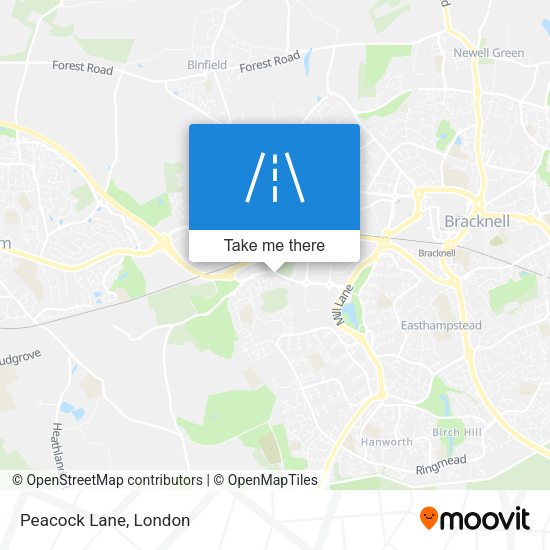 Peacock Lane map