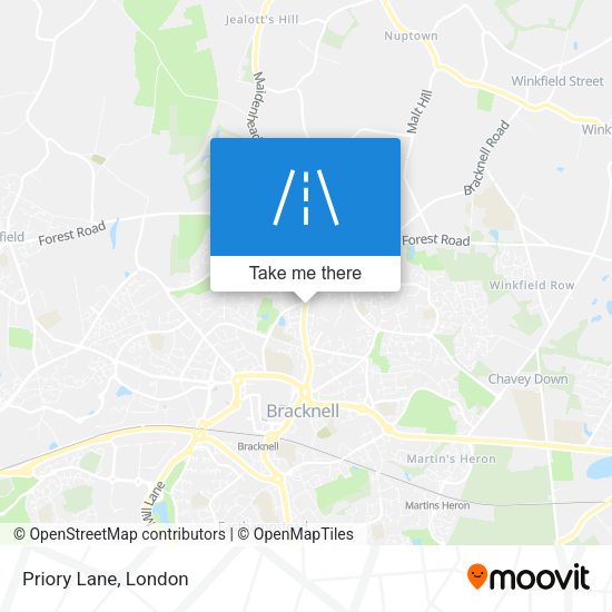Priory Lane map