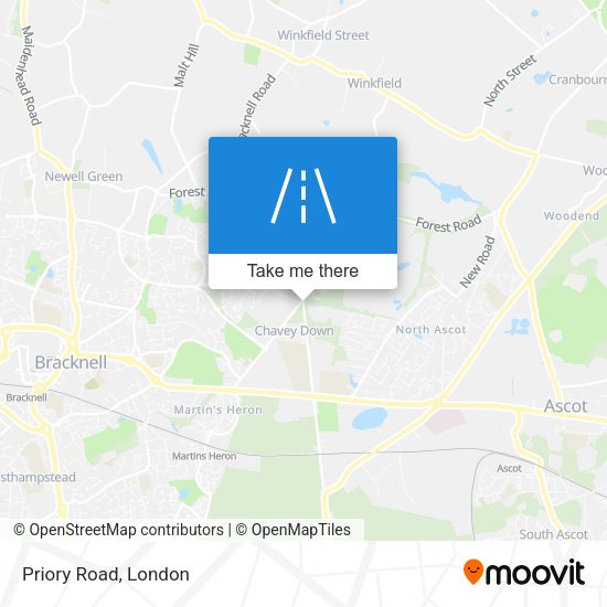 Priory Road map