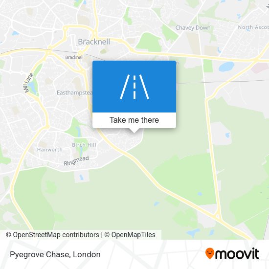 Pyegrove Chase map