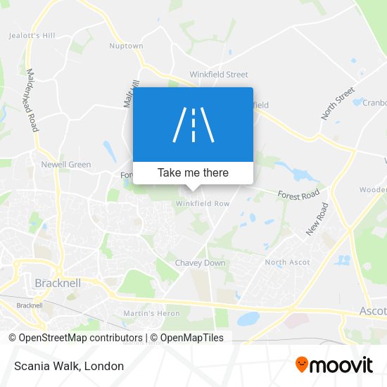 Scania Walk map