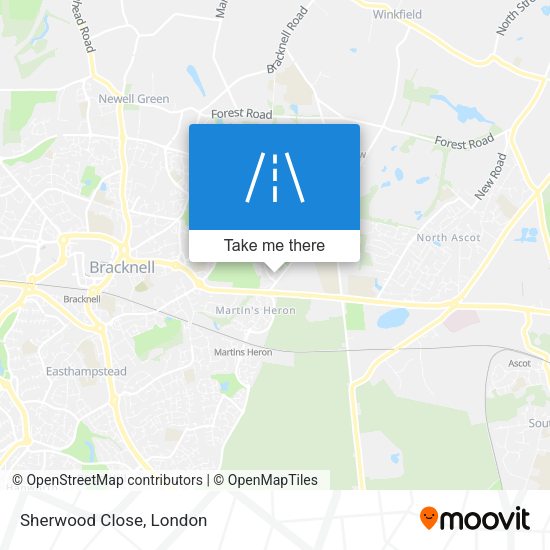 Sherwood Close map