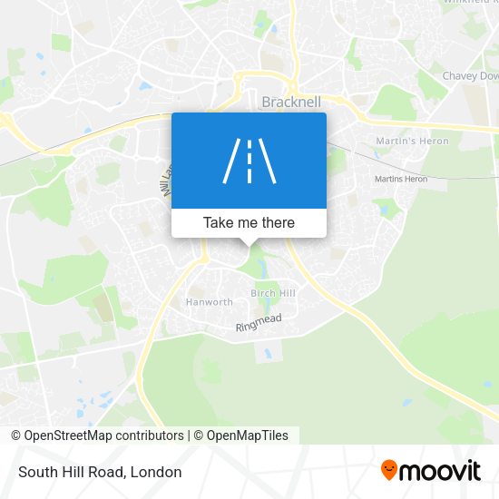 South Hill Road map