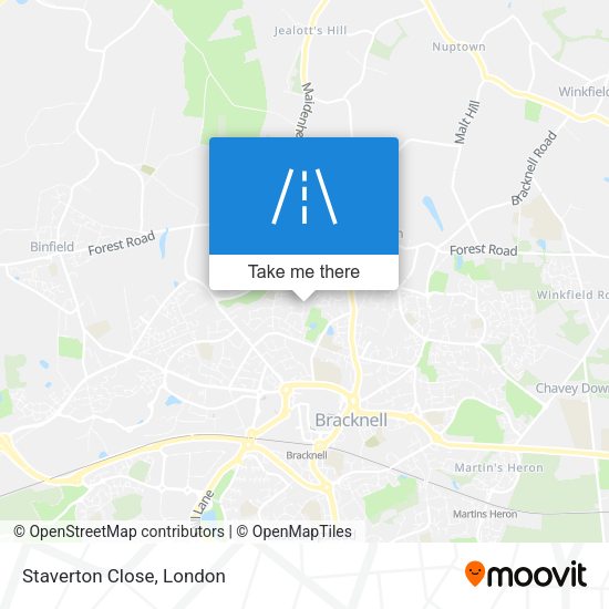 Staverton Close map
