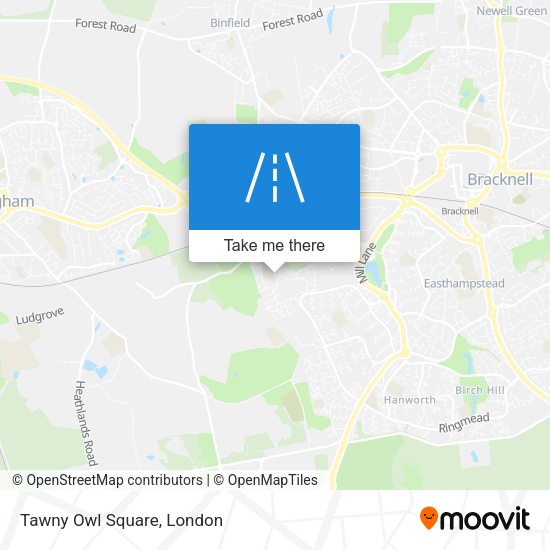 Tawny Owl Square map