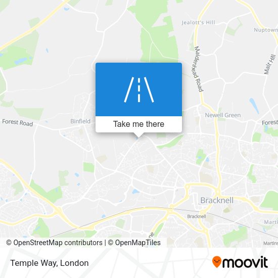 Temple Way map