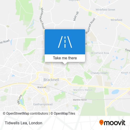 Tidwells Lea map