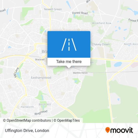 Uffington Drive map