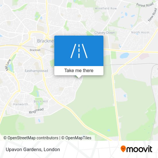 Upavon Gardens map