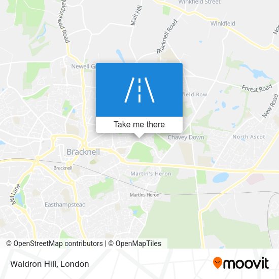 Waldron Hill map