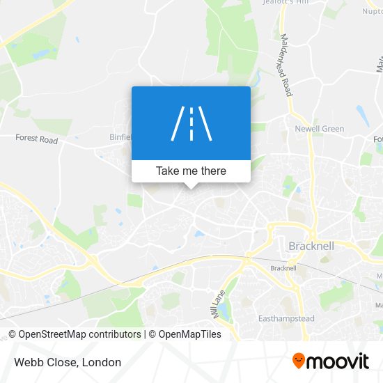 Webb Close map