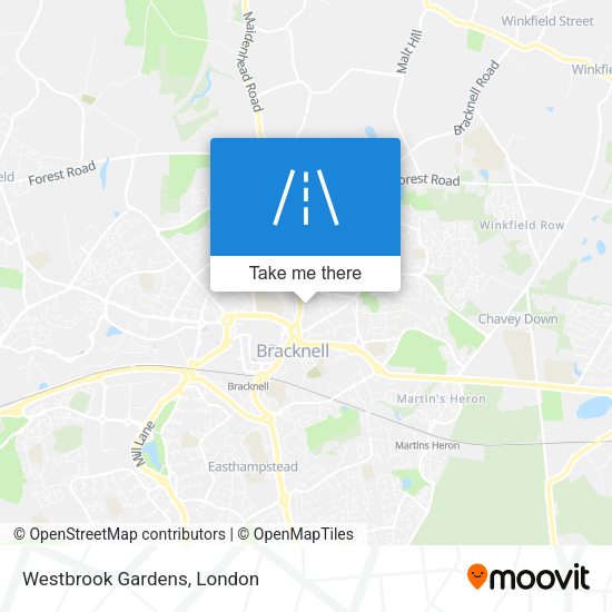 Westbrook Gardens map