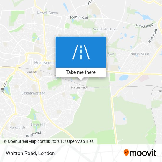 Whitton Road map