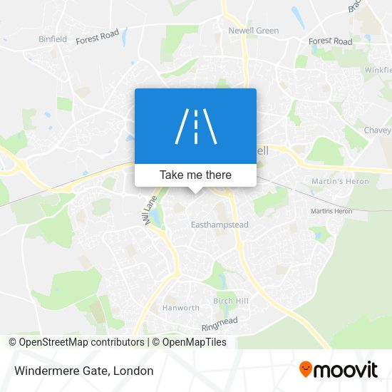 Windermere Gate map