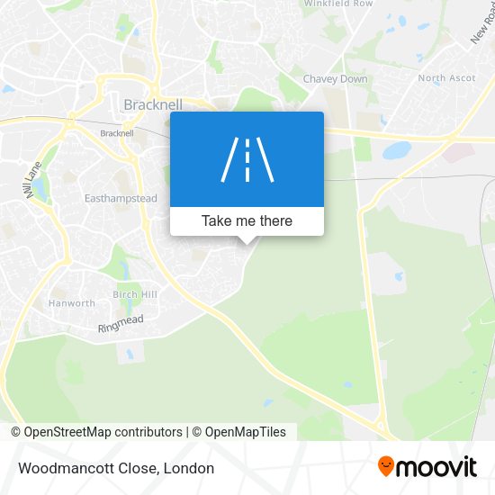 Woodmancott Close map