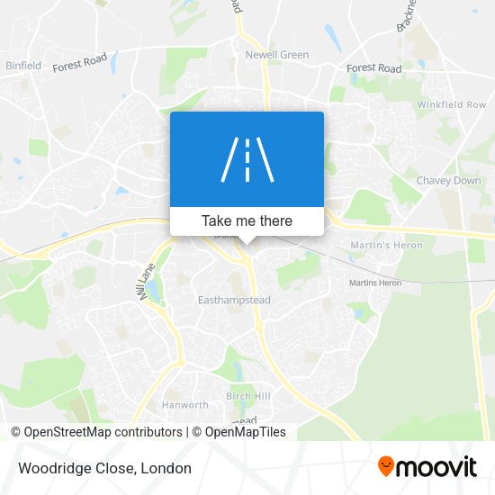 Woodridge Close map