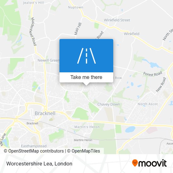 Worcestershire Lea map